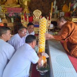 ร่วมโครงการ คาราวานบุญถวายเทียน งดเหล้าเข้าพรรษา ปี ๒๕๖๖ ณ ลานหน้าที่ว่าการอำเภอฝาง ต.เวียง อ.ฝาง จ.เชียงใหม่ และจัดพิธีถวายเทียนพรรษา ภายใต้โครงการส่งเสริมอนุรักษ์ประเพณีวันเข้าพรรษา ประจำปี ๒๕๖๖ (กิจกรรมถวายเทียนพรรษา)