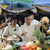 ร่วมพิธีทอดผ้าป่าสามัคคีเพื่อสมทบทุนสร้างอาคารตรวจโรคระบบทางเดินหายใจ"อาคารหลวงตาบุญชื่น ปัญญาวุฑโฒ"ให้กับโรงพยาบาลฝาง