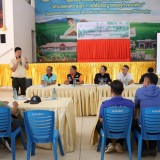 ประชุมประชาคมผู้ได้รับผลกระทบจากฝายต้นลุงชำรุด