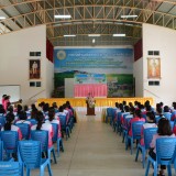 โครงการฝึกอบรมเชิงปฏิบัติการสมุนไพรไล่ยุง ของกลุ่มสตรีแม่บ้านตำบลสันทราย