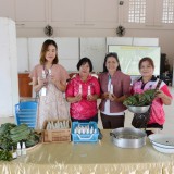 โครงการฝึกอบรมเชิงปฏิบัติการสมุนไพรไล่ยุง ของกลุ่มสตรีแม่บ้านตำบลสันทราย