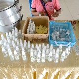โครงการฝึกอบรมเชิงปฏิบัติการสมุนไพรไล่ยุง ของกลุ่มสตรีแม่บ้านตำบลสันทราย