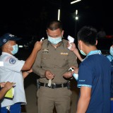 ตั้งจุดรับหีบบัตรเลือกตั้ง แบบพิมพ์ วัสดุอุปกรณ์ในการเลือกตั้งสมาชิกสภาเทศบาลและนายกเทศมนตรีตำบลสันทราย จากเจ้าพนักงานผู้ดำเนินการเลือกตั้งฯ