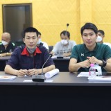 การประชุมประธานกีฬาทั้ง ๑๗ หมู่บ้าน ในเขตพื้นที่ตำบลสันทราย เพื่อปรึกษาหารือในการจัดการแข่งขันกีฬา ภายใต้โครงการแข่งขันกีฬาประชาชนต้านยาเสพติด สร้างความปรองดองและสมานฉันท์ ประจำปีงบประมาณ พ.ศ. ๒๕๖๖