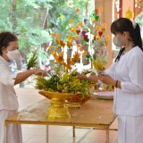 โครงการพัฒนาศักยภาพนักเรียนผู้สูงอายุ สูงวัยสุขภาพดี ชีวีแจ่มใส “กิจกรรมฝึกอบรมธรรมะกับการพัฒนาจิต ”