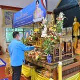 โครงการพัฒนาศักยภาพนักเรียนผู้สูงอายุ สูงวัยสุขภาพดี ชีวีแจ่มใส “กิจกรรมฝึกอบรมธรรมะกับการพัฒนาจิต ”