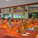 โครงการพัฒนาศักยภาพนักเรียนผู้สูงอายุ สูงวัยสุขภาพดี ชีวีแจ่มใส “กิจกรรมฝึกอบรมธรรมะกับการพัฒนาจิต ”