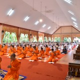 โครงการพัฒนาศักยภาพนักเรียนผู้สูงอายุ สูงวัยสุขภาพดี ชีวีแจ่มใส “กิจกรรมฝึกอบรมธรรมะกับการพัฒนาจิต ”