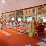 โครงการพัฒนาศักยภาพนักเรียนผู้สูงอายุ สูงวัยสุขภาพดี ชีวีแจ่มใส “กิจกรรมฝึกอบรมธรรมะกับการพัฒนาจิต ”