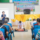 โรงเรียนผู้สูงอายุปัญญาภิวัฒน์ตำบลสันทราย ได้จัดกิจกรรม "ผู้สูงวัยปลอดภัยใส่ใจในการขับขี่ "