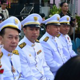 เทศบาลตำบลสันทรายร่วมพิธีถวายพระพรเนื่องในวันพ่อแห่งชาติ 5 ธันวาคม 2557