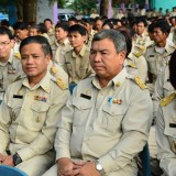 เทศบาลตำบลสันทรายร่วมพิธีถวายพระพรเนื่องในวันพ่อแห่งชาติ 5 ธันวาคม 2557