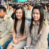 เทศบาลตำบลสันทรายร่วมพิธีถวายพระพรเนื่องในวันพ่อแห่งชาติ 5 ธันวาคม 2557
