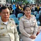 เทศบาลตำบลสันทรายร่วมพิธีถวายพระพรเนื่องในวันพ่อแห่งชาติ 5 ธันวาคม 2557
