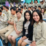 เทศบาลตำบลสันทรายร่วมพิธีถวายพระพรเนื่องในวันพ่อแห่งชาติ 5 ธันวาคม 2557