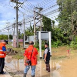 ลงพื้นที่ตรวจสอบเหตุอุทกภัยจากพายุบัวลอย