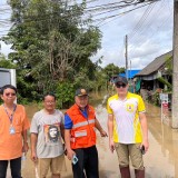 ลงพื้นที่ตรวจสอบเหตุอุทกภัยจากพายุบัวลอย