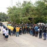 โครงการจัดระเบียบป้ายข้างทางถนนสายหลัก ๑๐๗ ปรับปรุงภูมิทัศน์ข้างทางถนนสายรองสร้างถนนสีขาวอย่างยั่งยืนแบบบูรณาการ โดยศูนย์ประสานงานเครือข่ายเฉพาะประเด็นการจัดการความปลอดภัยทางถนน (ศปง.ตำบลขับขี่ปลอดภัย)