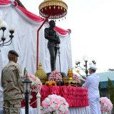 พิธีวางพวงมาลาในกิจกรรมน้อมรำลึกในพระมหากรุณาธิคุณ เนื่องในวันคล้ายวันสวรรคตพระบาทสมเด็จพระจุลจอมเกล้าเจ้าอยู่หัว ๒๓ ตุลาคม ๒๕๖๖ และกิจกรรมบำเพ็ญสาธารณประโยชน์ และบำเพ็ญสาธารณกุศล เนื่องในโอกาสวันคล้ายวันสวรรคต พระบาทสมเด็จพระจุลจอมเกล้าเจ้าอยู่หัว