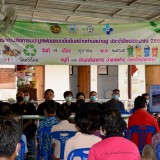 ลงพื้นที่เพื่อรับฟังความคิดเห็นและประชาคมหมู่บ้าน เรื่องการบริหารจัดการขยะมูลฝอยในชุมชนโดยชุมชน