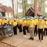 กิจกรรม Big cleaning day เก็บกวาดใบไม้ใส่เสวียน รดน้ำต้นไม้ และฉีดพ่นละอองฝอยสร้างความชุ่มชื่นในอากาศ เพื่อลดฝุ่นละอองขนาดเล็ก ( PM 2.5 )