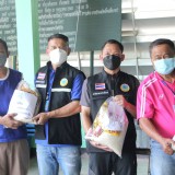 มอบถุงยังชีพ เพื่อช่วยเหลือและให้กำลังใจประชาชนผู้ประสบเหตุอุทกภัยในเขตพื้นที่ตำบลสันทราย