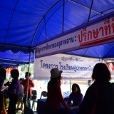 โครงการออกหน่วยเคลื่อนที่ อบจ.เชียงใหม่ บริการประชาชน ประจำปี 2558 และงานแสดงสินค้า otop และสร้างเสริมสุขภาพตำบลสุขภาวะ เทศบาลตำบลสันทราย อ.ฝาง จ.เชียงใหม่ 