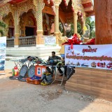 โครงการออกหน่วยเคลื่อนที่ อบจ.เชียงใหม่ บริการประชาชน ประจำปี 2558 และงานแสดงสินค้า otop และสร้างเสริมสุขภาพตำบลสุขภาวะ เทศบาลตำบลสันทราย อ.ฝาง จ.เชียงใหม่ 