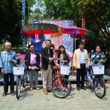 โครงการออกหน่วยเคลื่อนที่ อบจ.เชียงใหม่ บริการประชาชน ประจำปี 2558 และงานแสดงสินค้า otop และสร้างเสริมสุขภาพตำบลสุขภาวะ เทศบาลตำบลสันทราย อ.ฝาง จ.เชียงใหม่ 