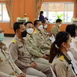 เข้าร่วมพิธีเจริญพระพุทธมนต์และเจริญจิตตภาวนา เพื่อถวายพระพรแด่สมเด็จพระเจ้าลูกเธอ เจ้าฟ้าพัชรกิติยาภา นเรนทิราเทพยวดี กรมหลวงราชสาริณีสิริพัชร มหาวัชรราชธิดา