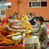 เข้าร่วมพิธีเจริญพระพุทธมนต์และเจริญจิตตภาวนา เพื่อถวายพระพรแด่สมเด็จพระเจ้าลูกเธอ เจ้าฟ้าพัชรกิติยาภา นเรนทิราเทพยวดี กรมหลวงราชสาริณีสิริพัชร มหาวัชรราชธิดา