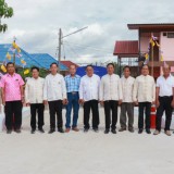 พิธีเปิดสะพานเลียบลำน้ำล้อง  ณ บ้านต้นส้าน หมู่ที่ ๖