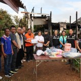 ลงพื้นที่ตรวจสอบความเสียหายและเยี่ยมให้กำลังใจแก่ผู้ประสบอัคคีภัย จำนวน ๑ ราย ได้แก่ นางสมศรี สิทธิกิจ   หมู่ที่ ๒  บ้านนันทาราม  