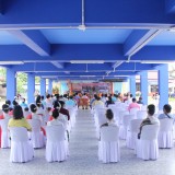 ร่วมพิธีทำบุญสืบชะตาและส่งมอบอาคารเรียนหลังใหม่