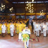  เทศบาลตำบลสันทราย ร่วมพิธีวางพานพุ่มถวายราชสักการะและจุดเทียนถวายพระพรชัยมงคล เนื่องในโอกาสวันเฉลิมพระชนมพรรษาพระบาทสมเด็จพระเจ้าอยู่หัว