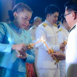 ทศบาลตำบลสันทราย ร่วมพิธีวางพานพุ่มถวายราชสักการะและจุดเทียนถวายพระพรชัยมงคล กล่าวคำสดุดีเฉลิมพระเกียรติ เบื้องหน้าพระฉายาลักษณ์ สมเด็จพระนางเจ้าสิริกิติ์ พระบรมราชินีนาถ พระบรมราชชนนีพันปีหลวง เนื่องในโอกาสวันเฉลิมพระชนมพรรษา