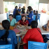 เทศบาลตำบลสันทรายจัดอบรมโครงการส่งเสริมและพัฒนาอาชีพผู้พิการตำบลสันทราย กิจกรรม "ฝึกอบรมการทำการบูรถุงหอม"