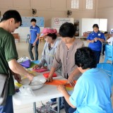 เทศบาลตำบลสันทรายจัดอบรมโครงการส่งเสริมและพัฒนาอาชีพผู้พิการตำบลสันทราย กิจกรรม "ฝึกอบรมการทำการบูรถุงหอม"