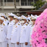 พิธีวางพวงมาลาในกิจกรรมน้อมรำลึกในพระมหากรุณาธิคุณ เนื่องในวันคล้ายวันสวรรคตพระบาทสมเด็จพระจุลจอมเกล้าเจ้าอยู่หัว ๒๓ ตุลาคม ๒๕๖๕