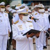 พิธีวางพวงมาลาในกิจกรรมน้อมรำลึกในพระมหากรุณาธิคุณ เนื่องในวันคล้ายวันสวรรคตพระบาทสมเด็จพระจุลจอมเกล้าเจ้าอยู่หัว ๒๓ ตุลาคม ๒๕๖๕
