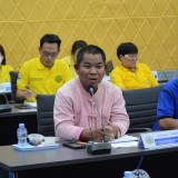 การประชุมคณะผู้บริหาร และหัวหน้าส่วนราชการ สมาชิกสภาเทศบาลตำบลสันทราย และกำนัน/ผู้ใหญ่บ้านตำบลสันทราย