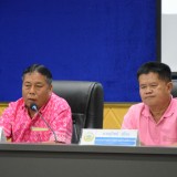 การประชุมคณะผู้บริหาร และหัวหน้าส่วนราชการ สมาชิกสภาเทศบาลตำบลสันทราย และกำนัน/ผู้ใหญ่บ้านตำบลสันทราย