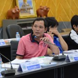 การประชุมคณะผู้บริหาร และหัวหน้าส่วนราชการ สมาชิกสภาเทศบาลตำบลสันทราย และกำนัน/ผู้ใหญ่บ้านตำบลสันทราย