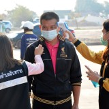 การประชุมชี้แจงผู้สมัครรับเลือกตั้งสมาชิกสภาเทศบาลและนายกเทศมนตรี ตามโครงการให้ความรู้เกี่ยวกับการเลือกตั้งเชิงสมานฉันท์