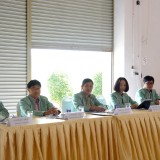 การประชุมชี้แจงผู้สมัครรับเลือกตั้งสมาชิกสภาเทศบาลและนายกเทศมนตรี ตามโครงการให้ความรู้เกี่ยวกับการเลือกตั้งเชิงสมานฉันท์
