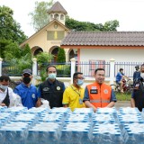 มอบถุงยังชีพ เพื่อช่วยเหลือและให้กำลังใจประชาชนผู้ประสบเหตุอุทกภัยในเขตพื้นที่ตำบลสันทราย