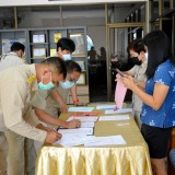 การประชุมสภาเทศบาลตำบลสันทราย เพื่อให้นายกเทศมนตรีตำบลสันทราย แถลงนโยบายต่อสภาฯ