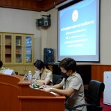 การประชุมสภาเทศบาลตำบลสันทราย เพื่อให้นายกเทศมนตรีตำบลสันทราย แถลงนโยบายต่อสภาฯ