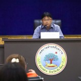 การประชุมซักซ้อมการดำเนินงานในการเลือกตั้งสมาชิกสภาเทศบาลและนายกเทศมนตรีตำบลสันทราย