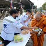 การกล่าวคำปฏิญาณตน และพิธีทำบุญตักบาตรเพื่อถวายพระพรแด่สมเด็จพระเจ้าลูกเธอ เจ้าฟ้าพัชรกิติยาภาฯ เพื่อให้หายจากพระอาการประชวร